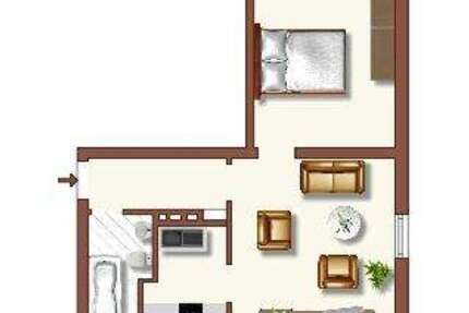 Wohnung Duisburg Huckingen - 2 Zimmer, 41 m&sup2;, 409&euro; | Angebot:26098403