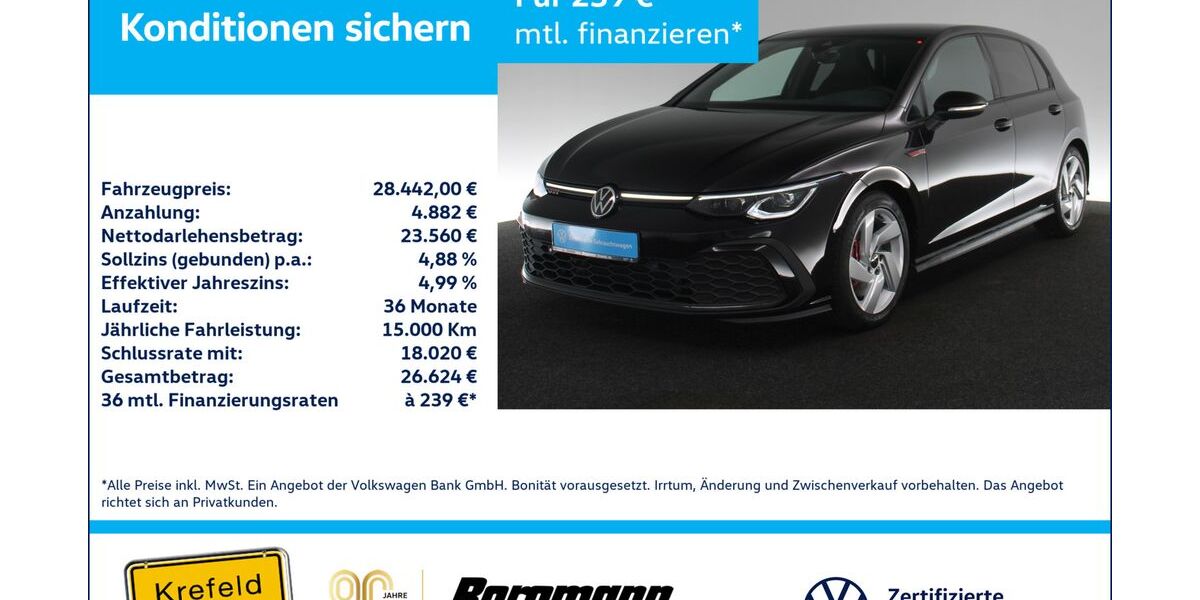 VW Golf 71.938 km 28.442 &euro; Krefeld 47803
