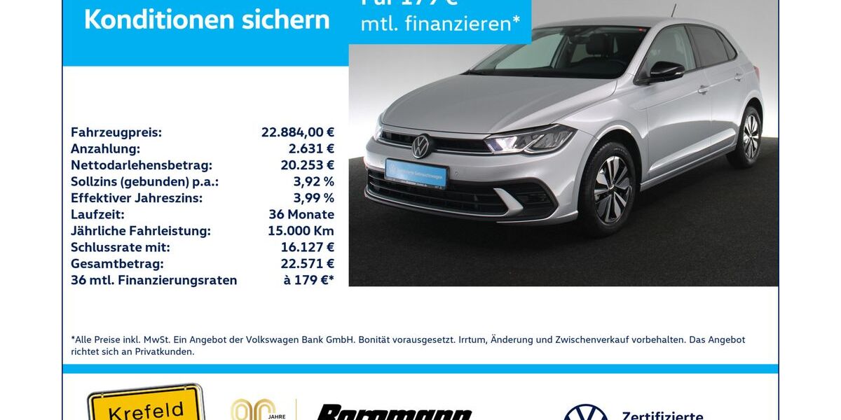 VW Polo 19.186 km 22.220 &euro; Krefeld 47803