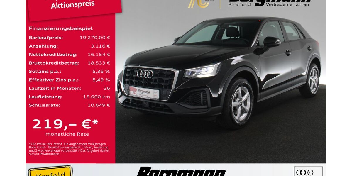 Audi Q2 54.584 km 19.270 &euro; Krefeld 47803