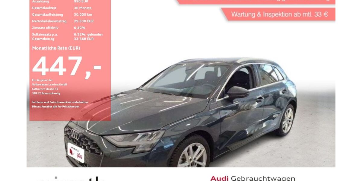 Audi A3 10.077 km 29.530 &euro; Moers-Hülsdonk 47441