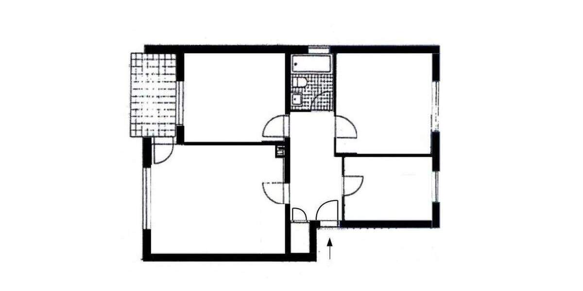 Etagenwohnung Düsseldorf Wersten - 3 Zimmer, 73 m&sup2;, 249.000&euro; | Angebot:25735204