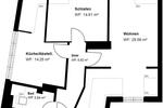 Dachgeschoßwohnung Neuss Augustinusviertel - 2.5 Zimmer, 67 m&sup2;, 1.100&euro; | Angebot:25968665