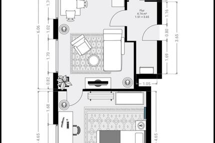Wohnung Ratingen Homberg - 2 Zimmer, 44 m&sup2;, 700&euro; | Angebot:27613528