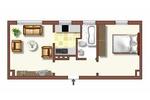 Erdgeschoßwohnung Duisburg Huckingen - 2 Zimmer, 41 m&sup2;, 409&euro; | Angebot:26661757