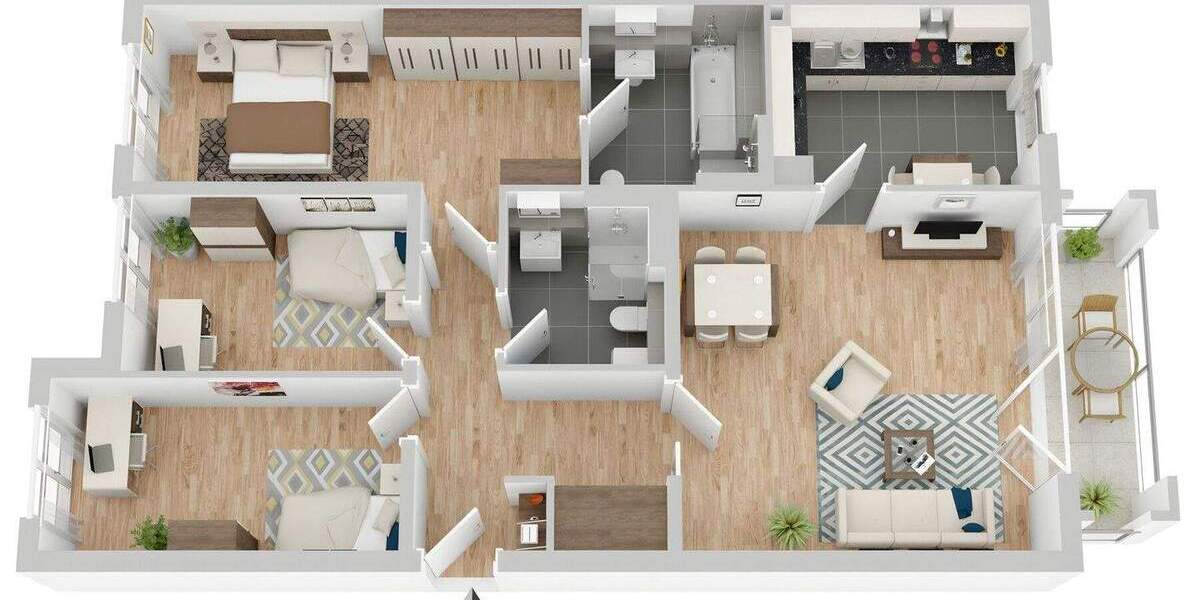 Etagenwohnung Düsseldorf Oberkassel - 4 Zimmer, 107 m&sup2;, 860.000&euro; | Angebot:25667943