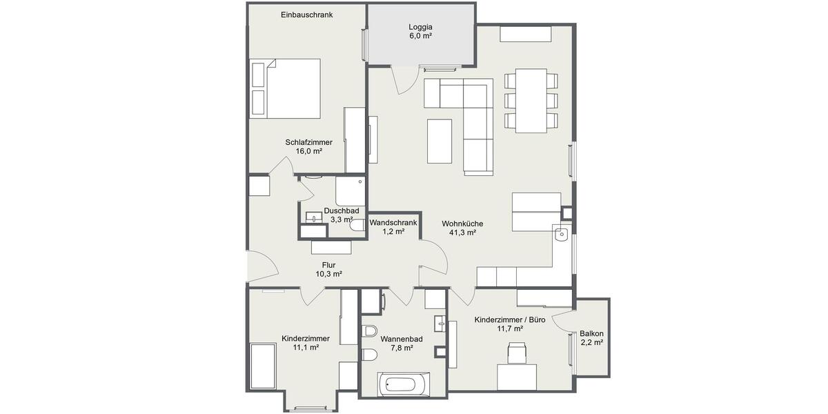 Dachgeschoßwohnung Erkrath - 4 Zimmer, 98 m&sup2;, 425.000&euro; | Angebot:26750061