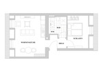 Etagenwohnung Düsseldorf Oberbilk - 2 Zimmer, 41 m&sup2;, 995&euro; | Angebot:26418606