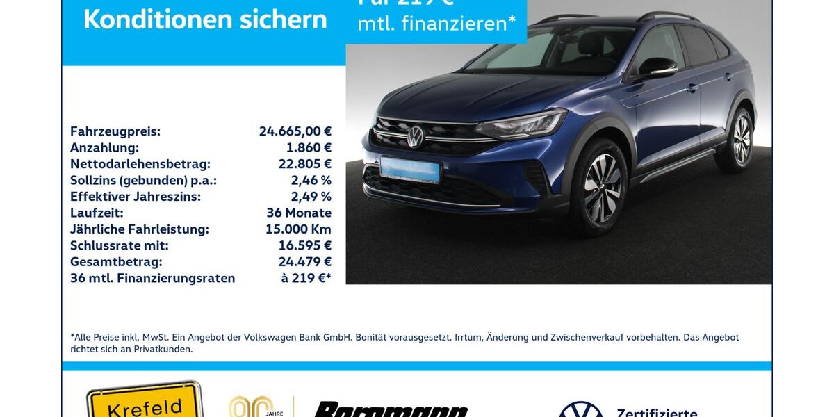 VW Taigo 9.693 km 21.997 &euro; Krefeld 47803