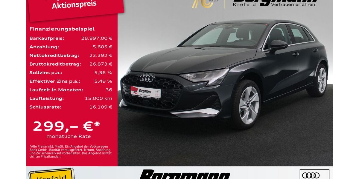 Audi A3 15.480 km 28.997 &euro; Krefeld 47803