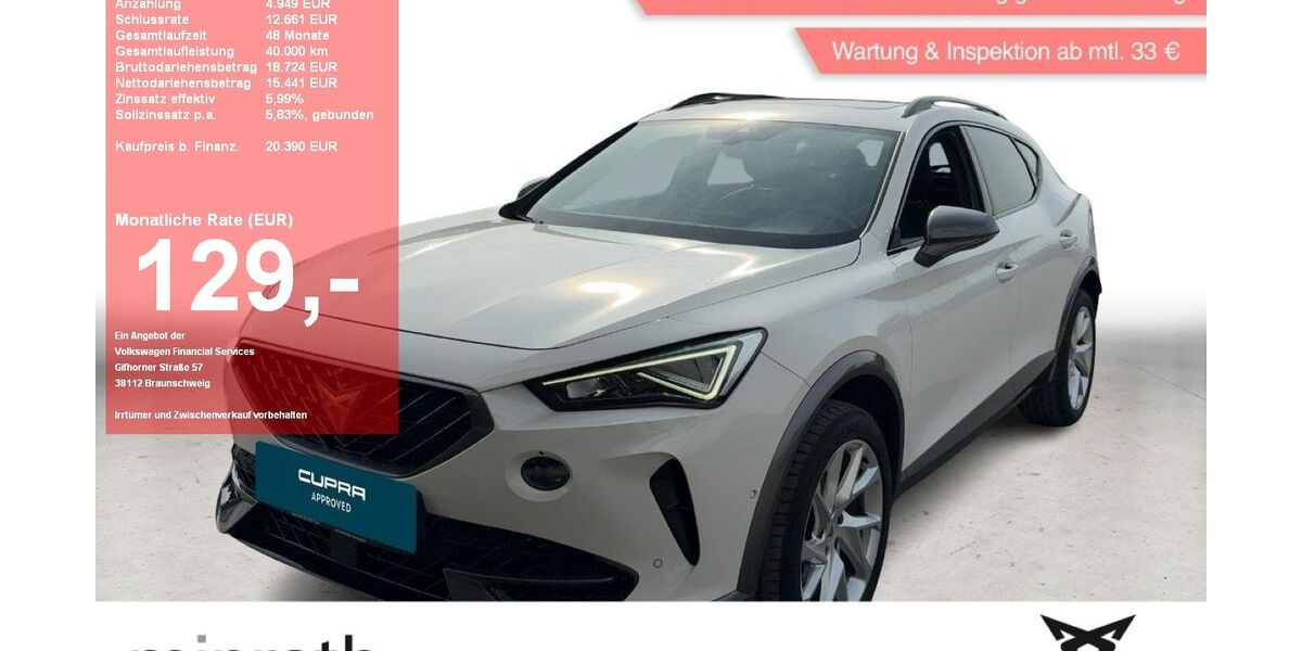 Cupra Formentor 65.212 km 20.390 &euro; Moers-Hülsdonk 47441