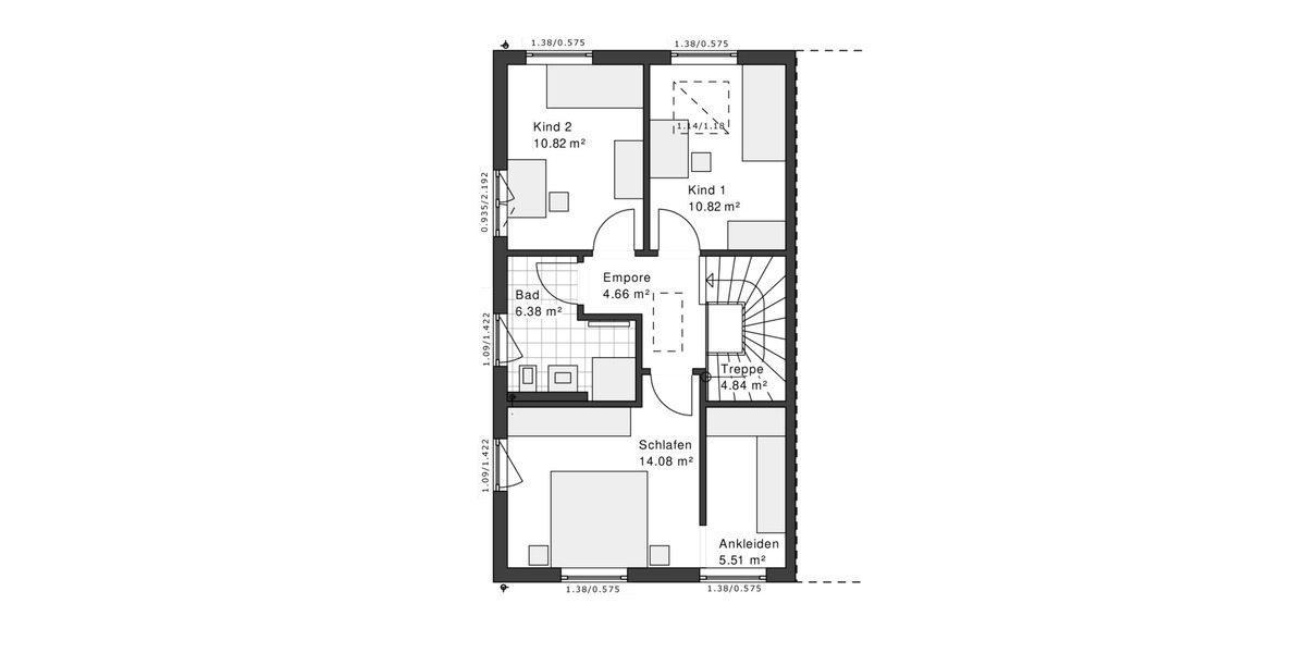 Doppelhaushälfte Neuss Gnadental - 3 Zimmer, 115 m&sup2;, 1.899&euro; | Angebot:24453832