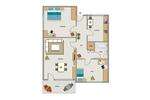 Etagenwohnung Kamp-Lintfort Lintfort - 3.5 Zimmer, 75 m&sup2;, 597&euro; | Angebot:26202319