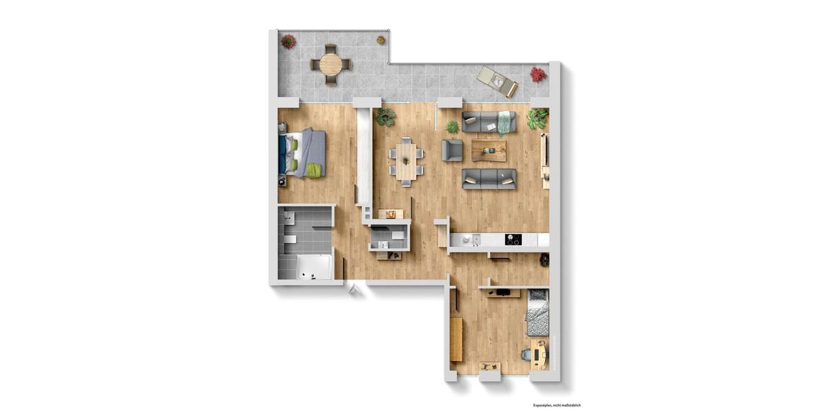 Etagenwohnung Mönchengladbach Nord - 3 Zimmer, 114 m&sup2;, 1.600&euro; | Angebot:25859709