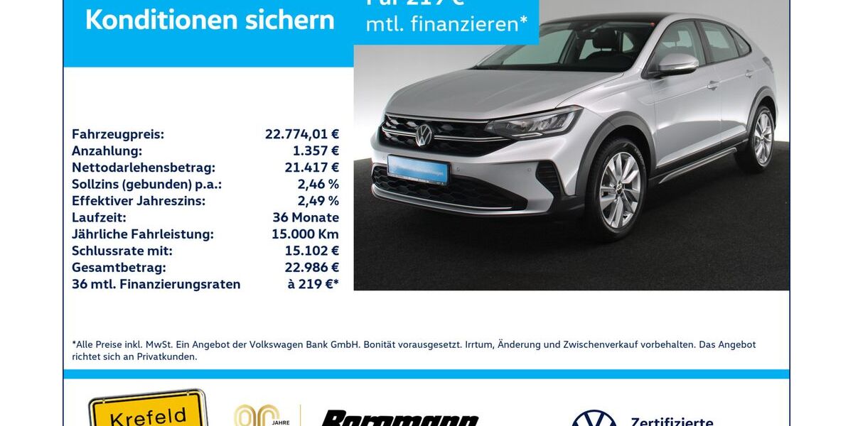 VW Taigo 23.259 km 21.996 &euro; Krefeld 47803
