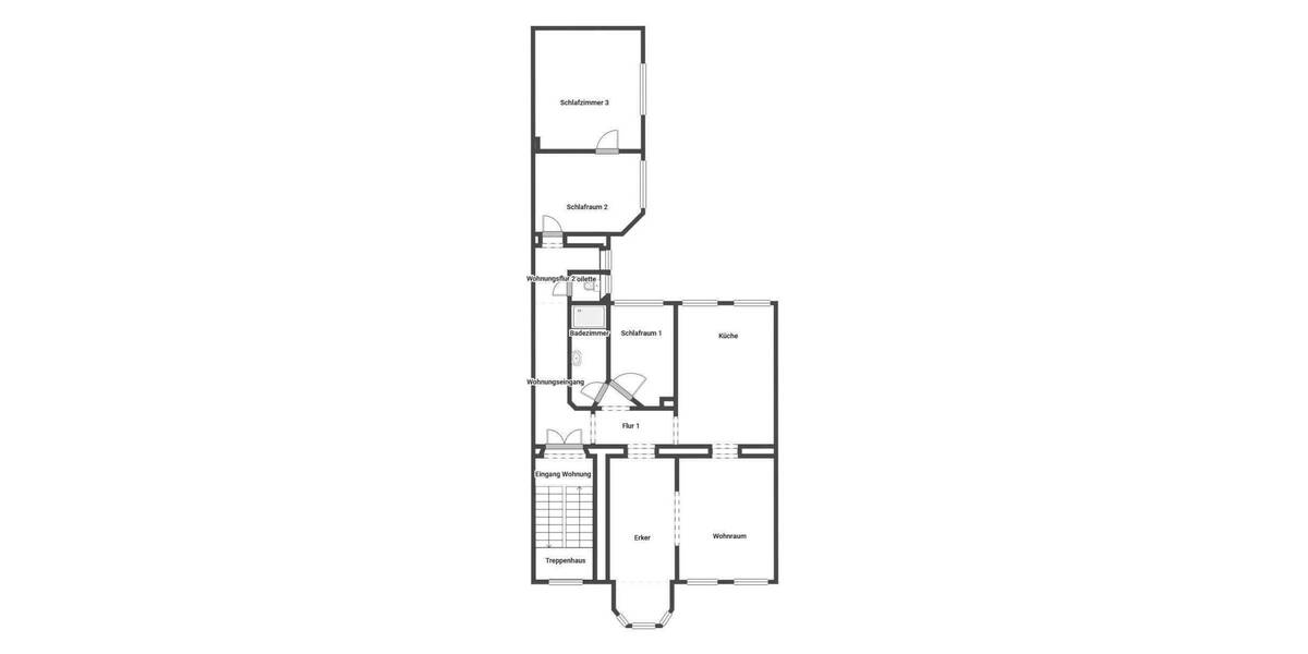 Etagenwohnung Krefeld Stadtmitte - 3 Zimmer, 104 m&sup2;, 198.500&euro; | Angebot:25698266