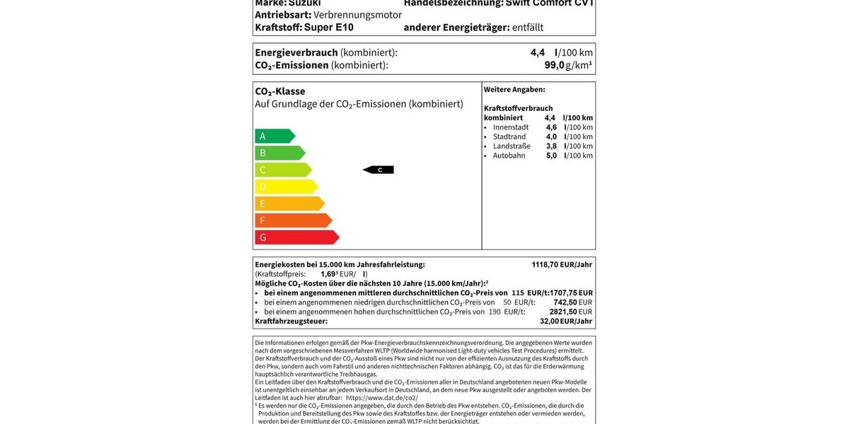 Suzuki Swift Comfort CVT Hybrid +Navi+RCam+TotW+ 2.108 km 19.890 &euro; Meerbusch 40667