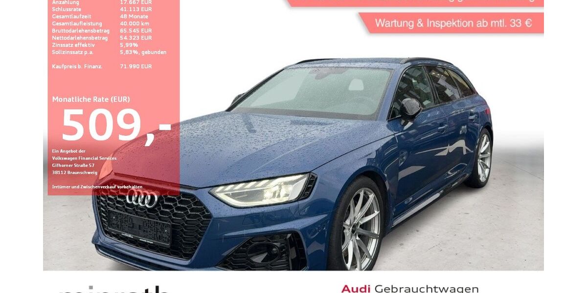 Audi RS4 17.201 km 70.490 &euro; Moers-Hülsdonk 47441