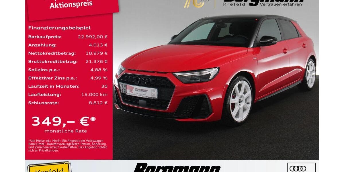 Audi A1 72.887 km 22.992 &euro; Krefeld 47803