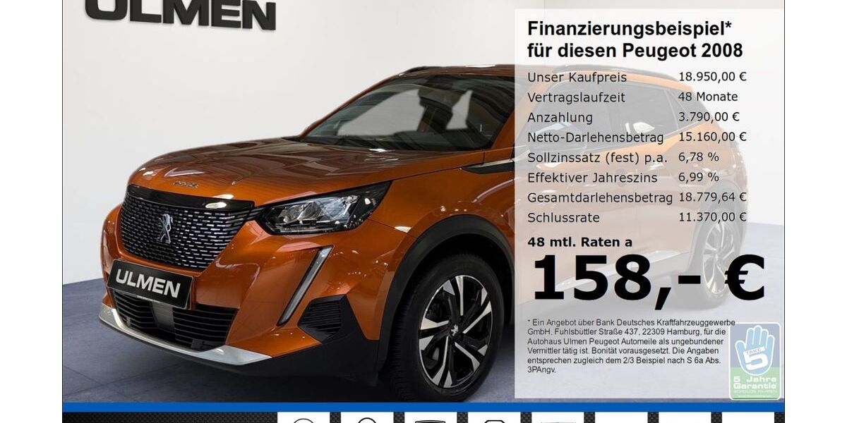 Peugeot 2008 39.385 km 18.950 &euro; Düsseldorf 40233