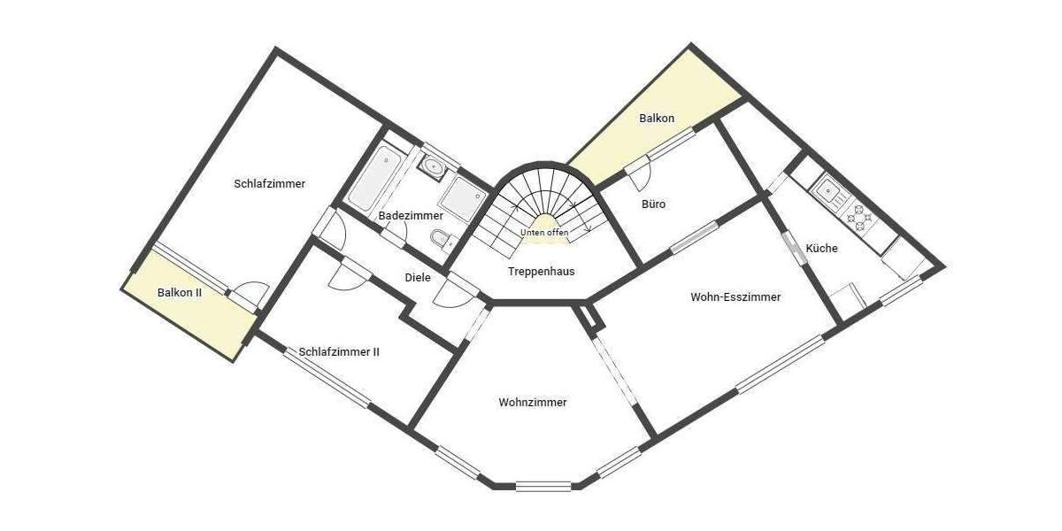 Etagenwohnung Mönchengladbach Rheydt-West - 4 Zimmer, 86 m&sup2;, 202.000&euro; | Angebot:25741056