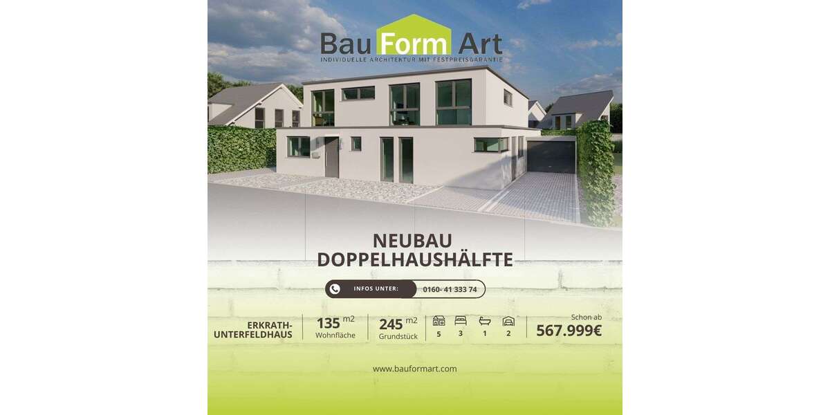 Einfamilienhaus Erkrath - 5 Zimmer, 135 m&sup2;, 567.999&euro; | Angebot:25084394