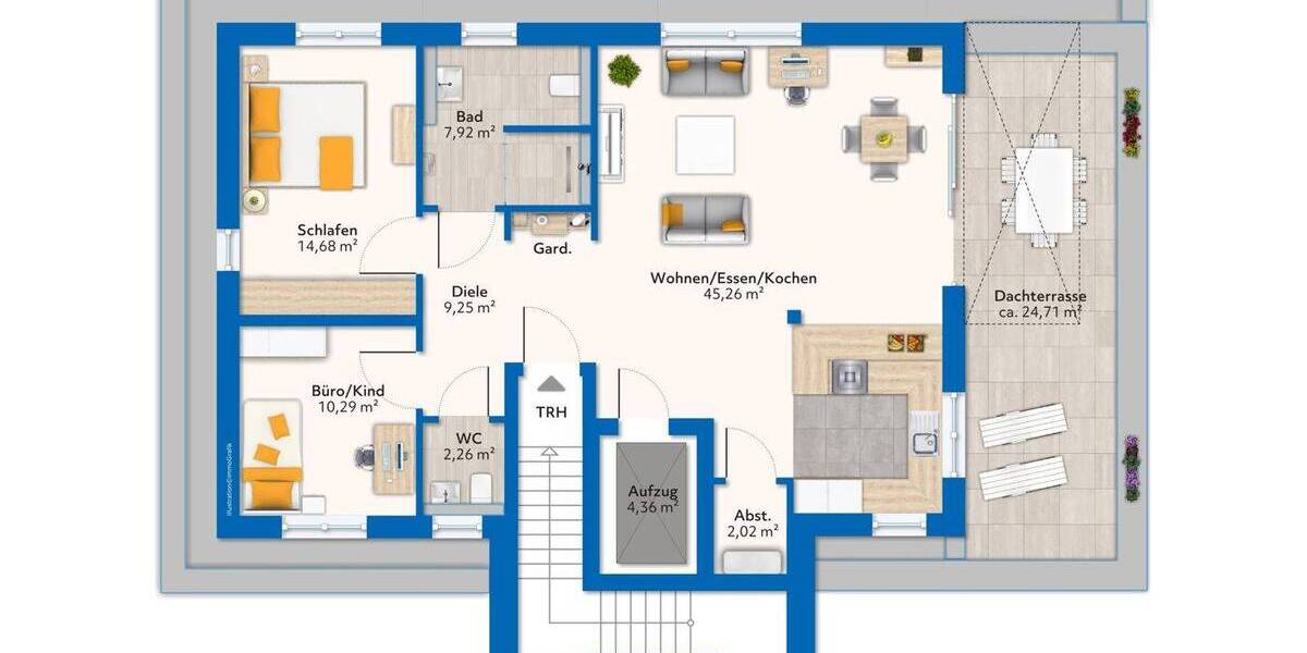 Etagenwohnung Niederkrüchten Varbrook - 2 Zimmer, 69 m&sup2;, 349.500&euro; | Angebot:25743855