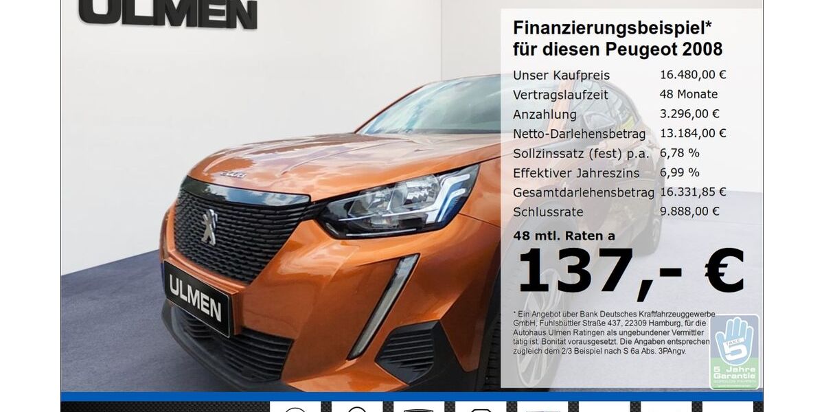Peugeot 2008 20.520 km 15.950 &euro; Ratingen 40880