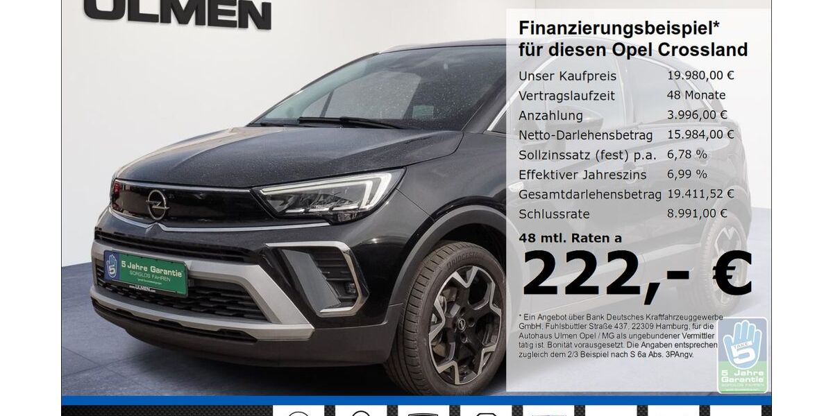 Opel Crossland (X) 34.595 km 19.333 &euro; Düsseldorf 40231
