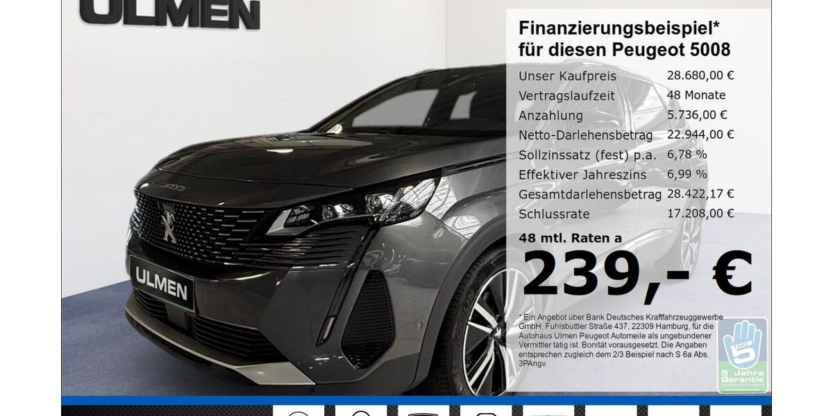 Peugeot 5008 44.153 km 26.950 &euro; Düsseldorf 40233