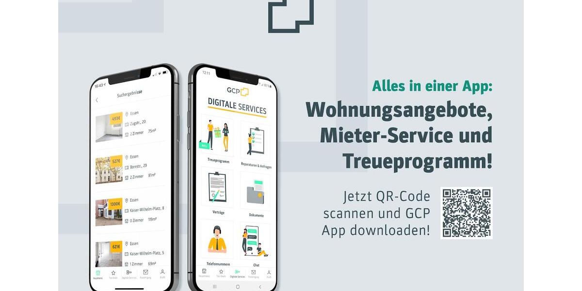 Erdgeschoßwohnung Duisburg Laar - 3 Zimmer, 81 m&sup2;, 540&euro; | Angebot:25750089