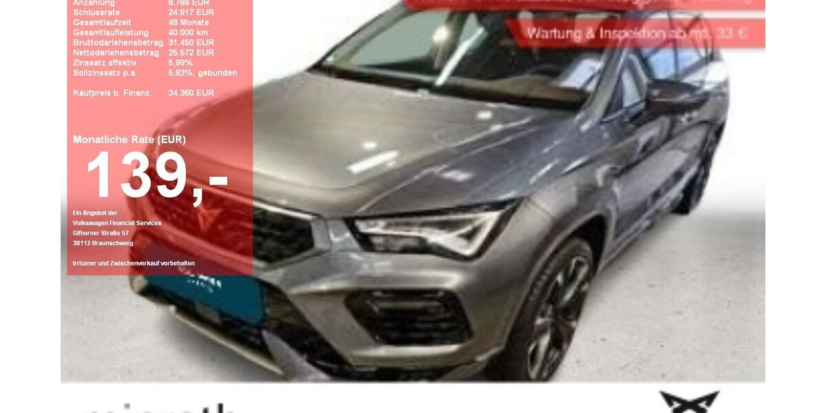Cupra Ateca 11.940 km 33.360 &euro; Moers-Hülsdonk 47441