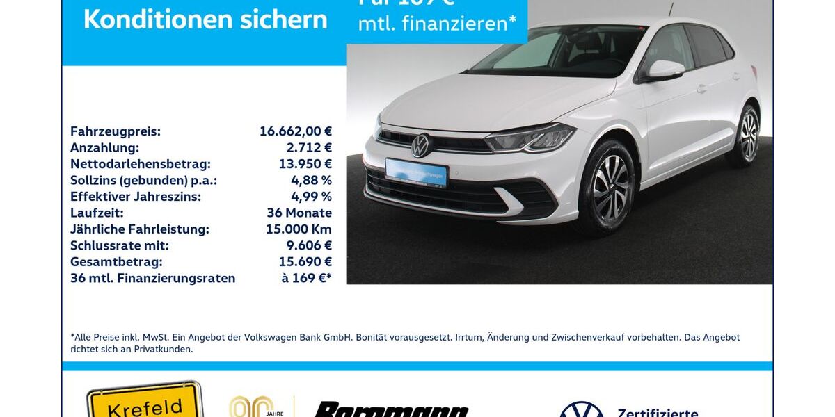 VW Polo 50.935 km 16.662 &euro; Krefeld 47803