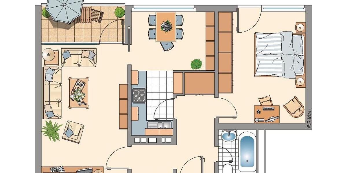 Etagenwohnung Erkrath - 2.5 Zimmer, 60 m&sup2;, 609&euro; | Angebot:25884345